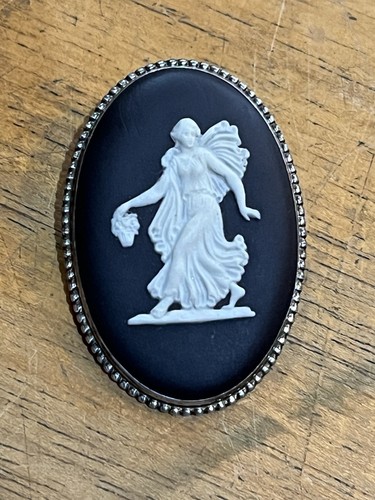 Vtg wedgwood silver black - hm,