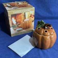 Yankee Candle 2012 Pumpkin Electric Tart Wax Warmer Fall Autumn Decor RETIRED