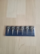 Orchid Cheese Markers Vintage Set of 6 Silver Plated Mouse Design 