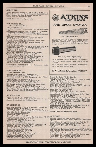 1924 atkins steel saws - steel,