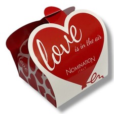 NEW Genuine Nomination Red Gift Box for Bracelets Or Charms, hearts,love