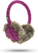 KitSound Audio On-Ear Earmuffs with Built In Headphones Cable Knit