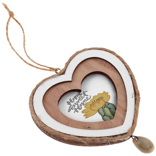 Photo frame wood small heart - photo,