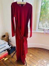 Billie & Blossom Long Red Body Con Venus Style Wrap Party Dress ?? Size 12 