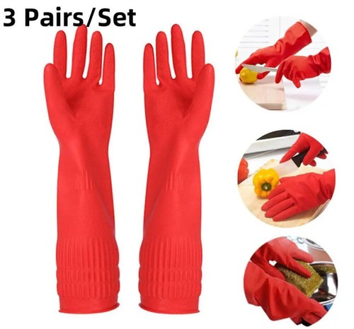 Pair rubber gloves household - rubber,