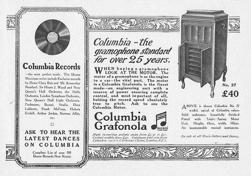 Columbia grafonola gramophone - grafonola,