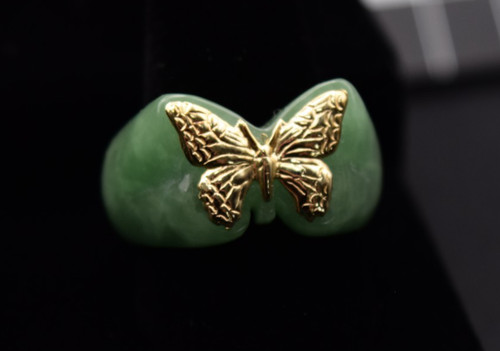 Genuine green jade butterfly - jade,