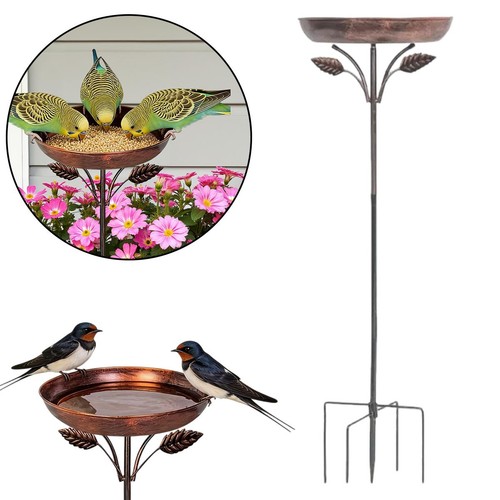 Metal bird bath - bath, feeder