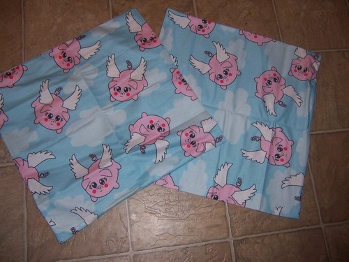 Flying pig cushion covers - flying,