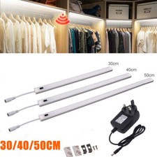 Hand Sensor LED Under Cabinet Lights Mains Plug Wardrobe Closet Kitchen Lighting