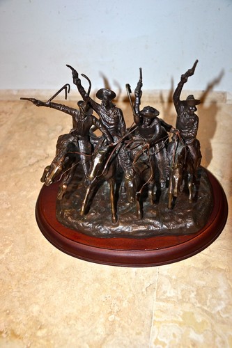 Franklin mint bronze statue - bronze, f