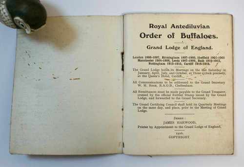 Royal antediluvian order - order, of