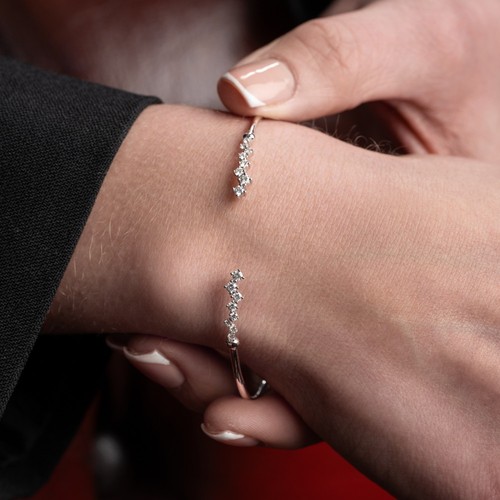 18ct white gold diamond - white,