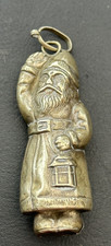 Father Christmas santa bell antique BCM/PRIAUR R.742601 EPNS 6.5cm 1920 era