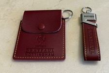 Ferrari dealer leather tracker pouch & key fob Graypaul Nottingham new & unused