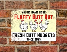 Personalised Chicken coop sign