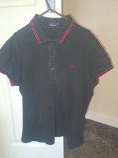 Black And Red Fred Perry Polo Suze 16