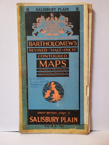 Bartholomew half inch map - half,