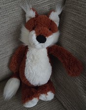 Jellycat Medium Bashful Red Fox - First Edition Fox Beanie Plush Retired 12”