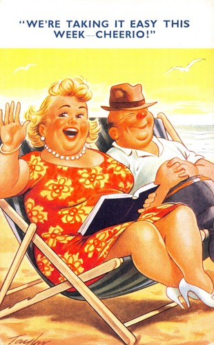 Bamforth seaside comic - seaside,