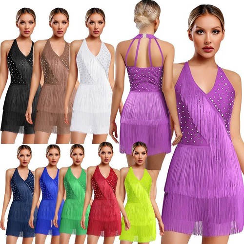 Women sparkly rhinestone latin - women,