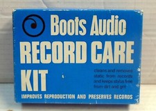 Vintage Boots audio record care kit Original box & leaflet