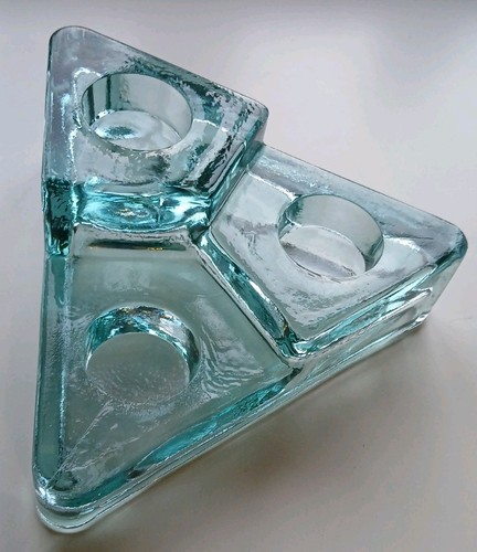 Vtg mcm brutalist ice - brutalist, glass