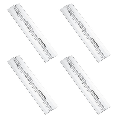 Pcs clear plastic hinges - 4,