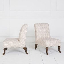 Pair of Antique Nursing Chairs Small Size