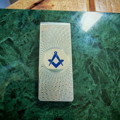 Masonic solid silver money - silver,