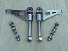 A Pair of Chrome 17mm Stub Axles M8 + Pins,   Zip,Go Kart,TKM,Prokart,Cadet,F100