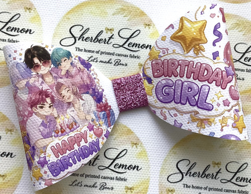 Pop birthday girl printed - k-pop, 4"