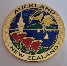 Geocoin - AUCKLAND NEW ZEALAND - Unactivated,  RARE!!! geocaching