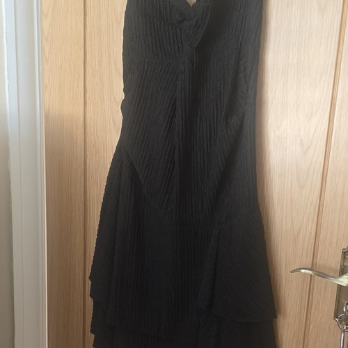 Black chiffon pleated - h&m,