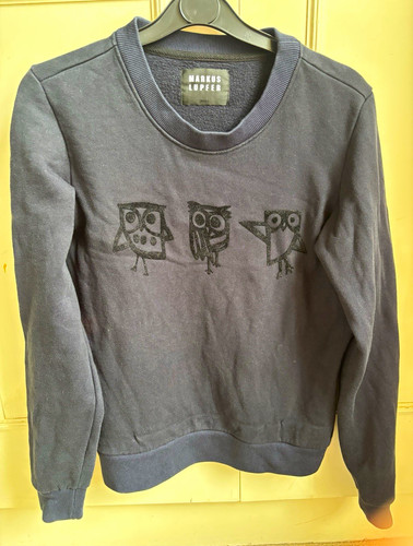 Markus lupfer navy sweatshirt - lupfer,