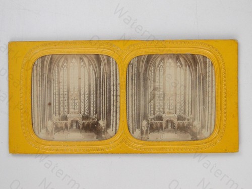 Gothic chapel interior altar - chapel,