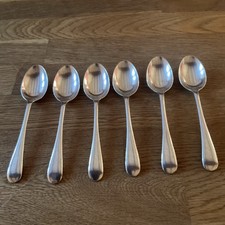 6 Antique Cooper Brothers Silver Plated Old English Pattern Teaspoons 12.5cm 