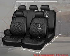 Full Set Car Seat Covers Black