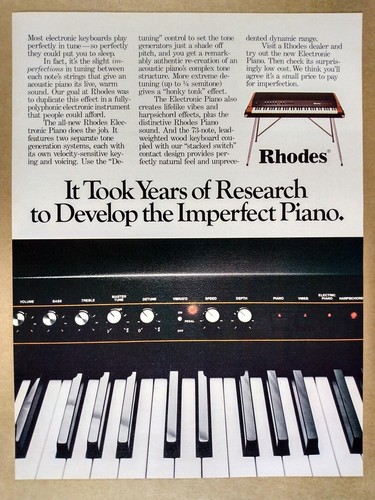 1983 rhodes electronic piano - rhodes,