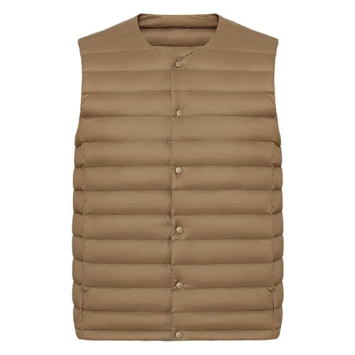 Men white down vest - men,