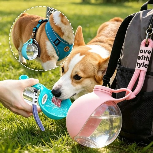 Foldable pet water bottle dogs - foldable,
