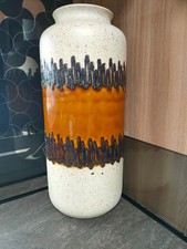 Vintage W. German Fat Lava Vase Large
