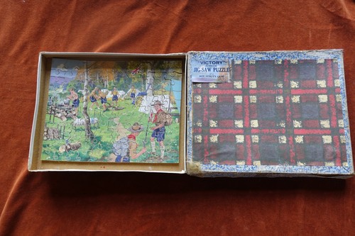 Boys scout camp - camp, jigsaw