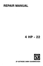 ZF 4 HP 22 Transmission Repair Workshop Service Printed Manual