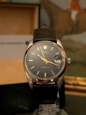 1969 Rolex Oysterdate Precision Ref 6694 Black Dial Mens Vintage Watch With Box