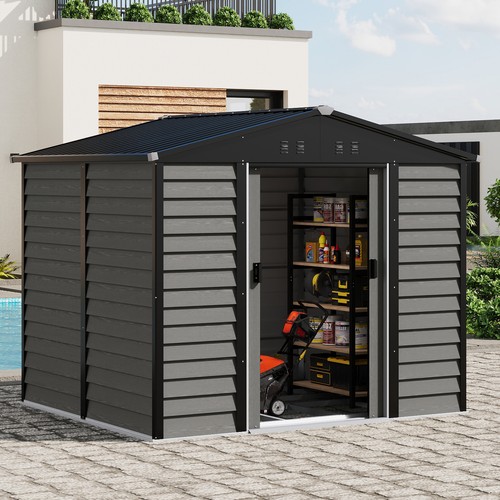 Metal garden shed 8x7ft - metal,