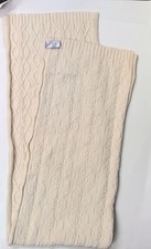 Ladies JOHNSTONS OF ELGIN Cream 100% Cashmere scarf SCOTLAND MADE  1sze - W19