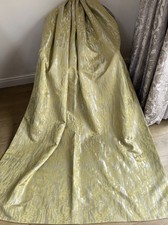 STUNNING LUXURY BESPOKE DESIGNER SILK/ SATIN BROCADE SINGLE/ DOOR CURTAIN
