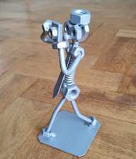 Photographer metal sculpture