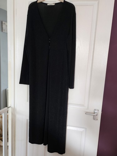 Ladies long black - long, black/sliver